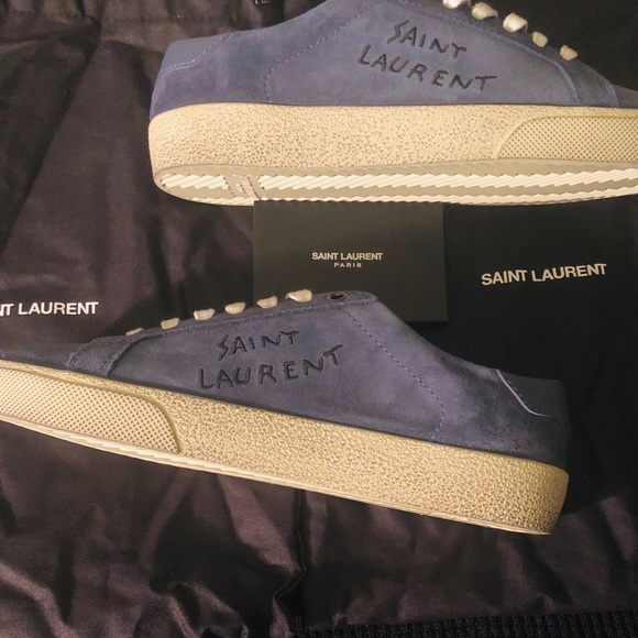 Saint laurent court sneakers blue sz 36 - Picture 3 of 5